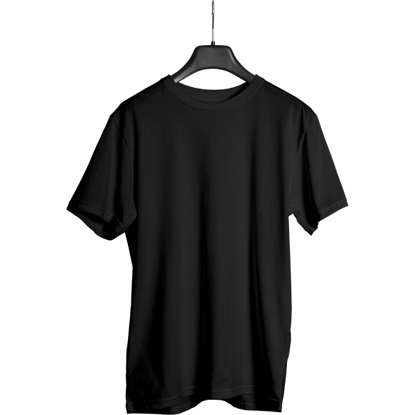 5200-13XL-02 Bisiklet Yaka Siyah Tişört