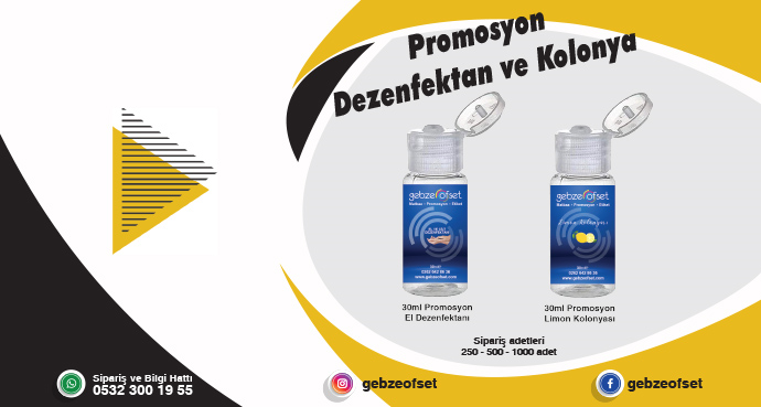 promosyon kolonya, promosyon dezenfektan